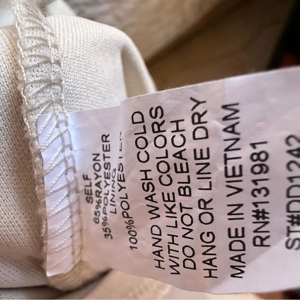 NAÏF lined tiered ivory rayon sundress - Picture 9 of 15